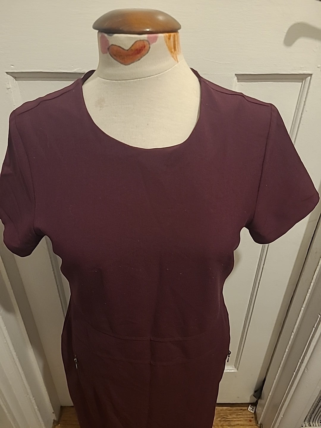Ladies Next Tailoring Size 12 Deep Purple Short Sleeve Dress
