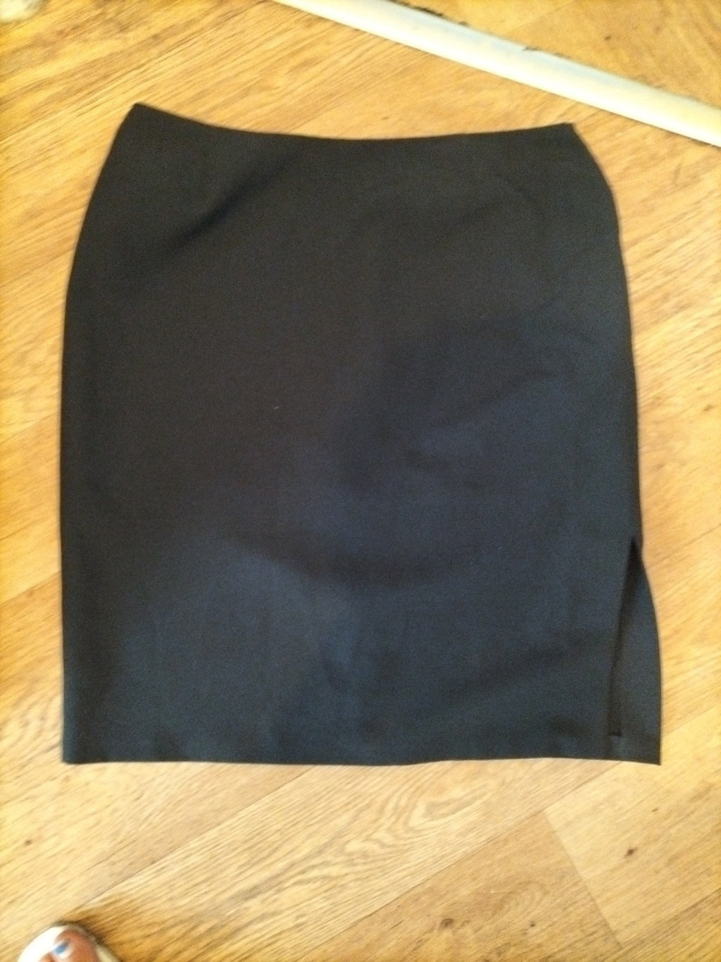 St Bernard 18 Black Lined Midi Straight Skirt