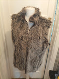 Ladies Size Medium Faux Fur Sleeveless Waistcoat
