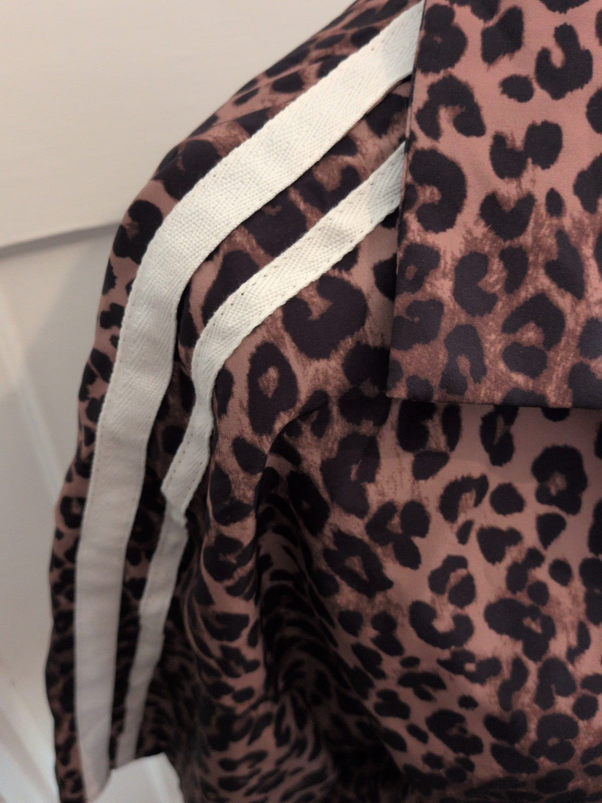 Large Leopard Print Buttoned Blouse