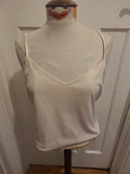 Ladies Wallis Size 14 Pale Beige Sleeveless Top