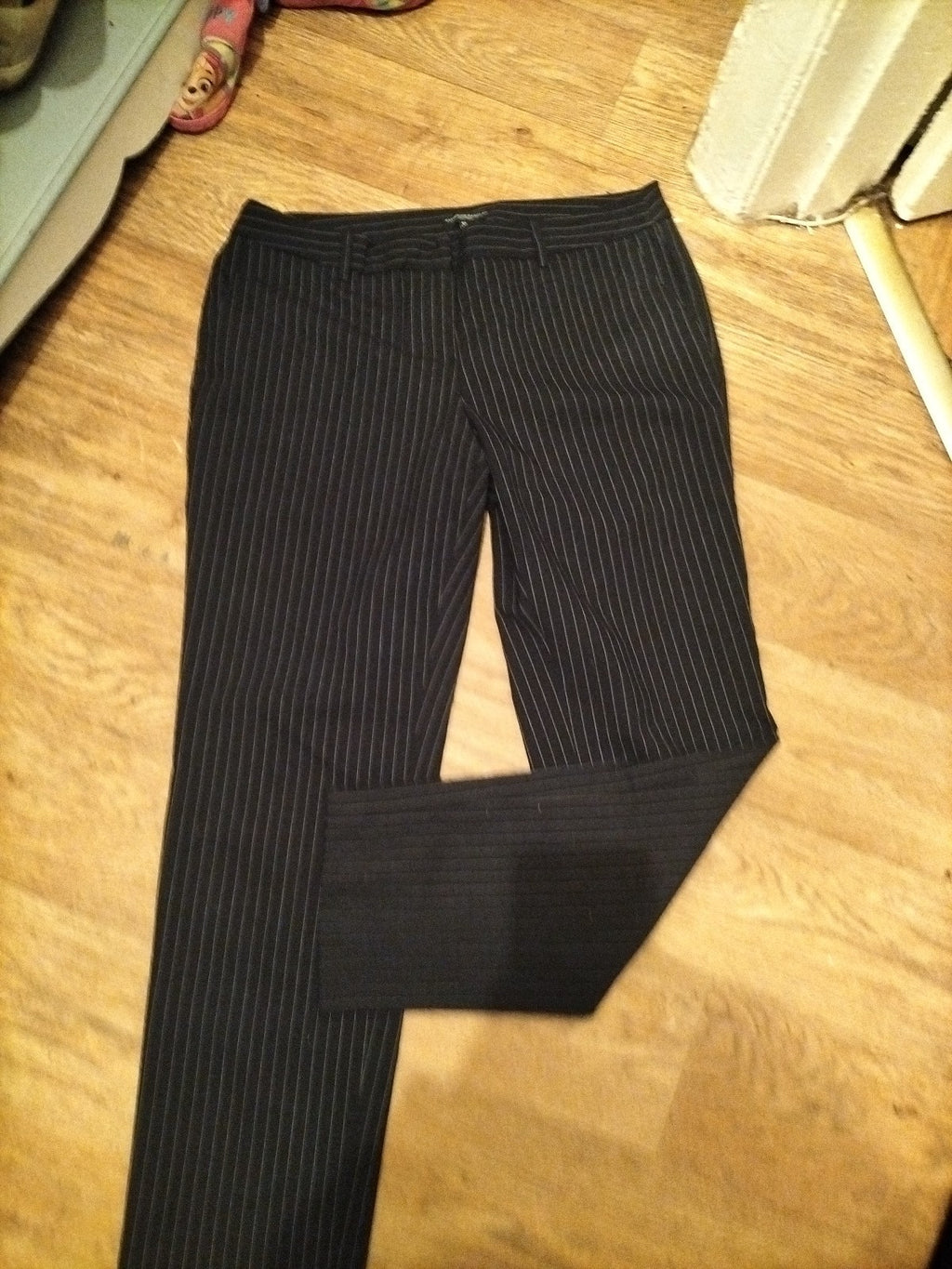 Ladies Katherine Barclay Size 14 Black Striped Trousers