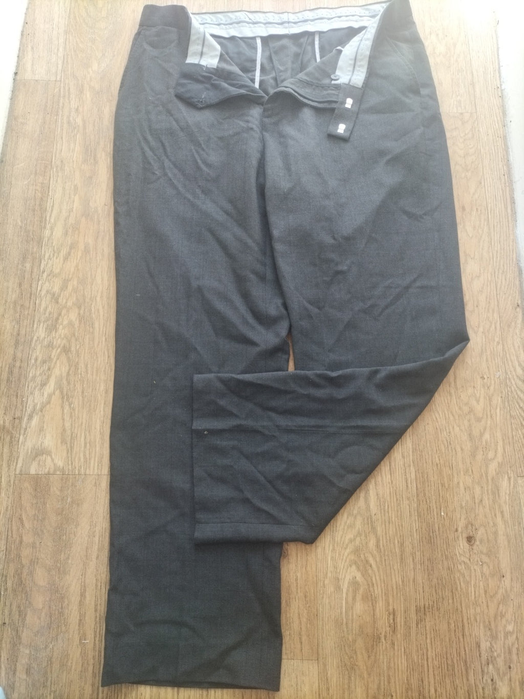 Mens Debenhams Size 38R Navy Trousers