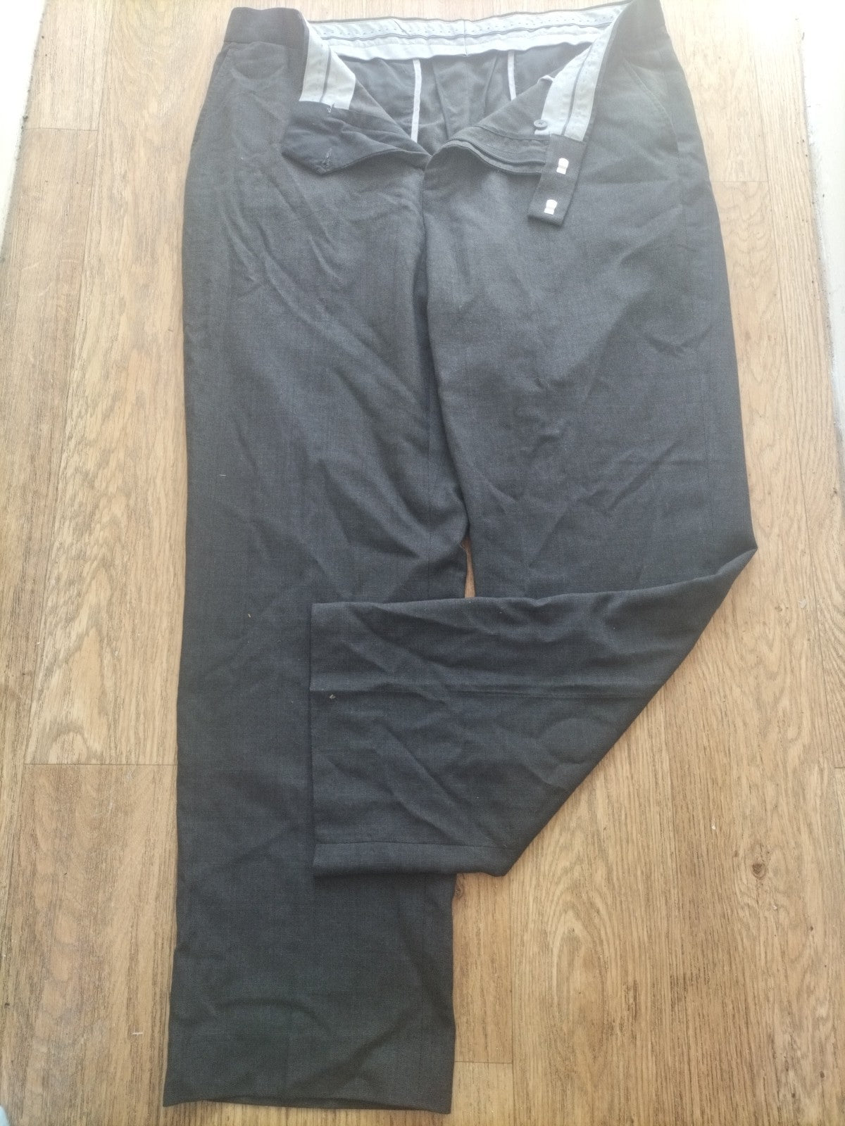 Mens Debenhams Size 38R Navy Trousers