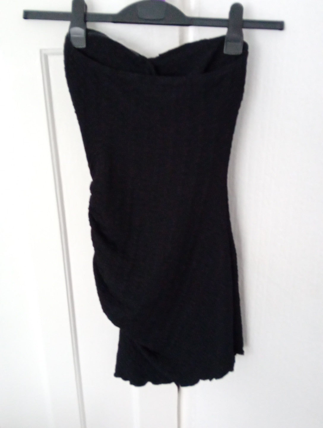 Ladies Black Short Bodycon Dress Strapless Size XS Shein