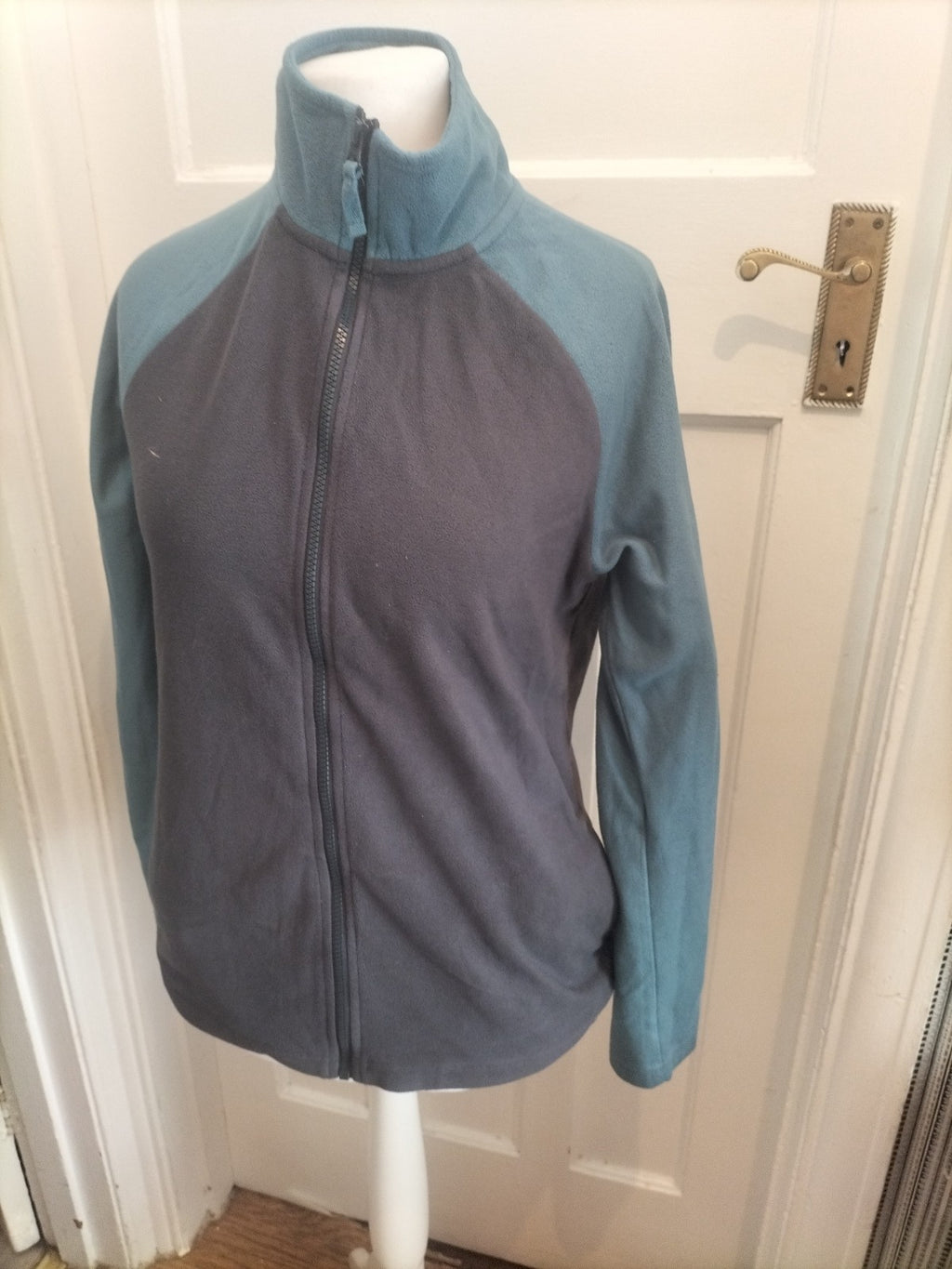 Tu Man Small Blue And Grey Full Zip Jumper