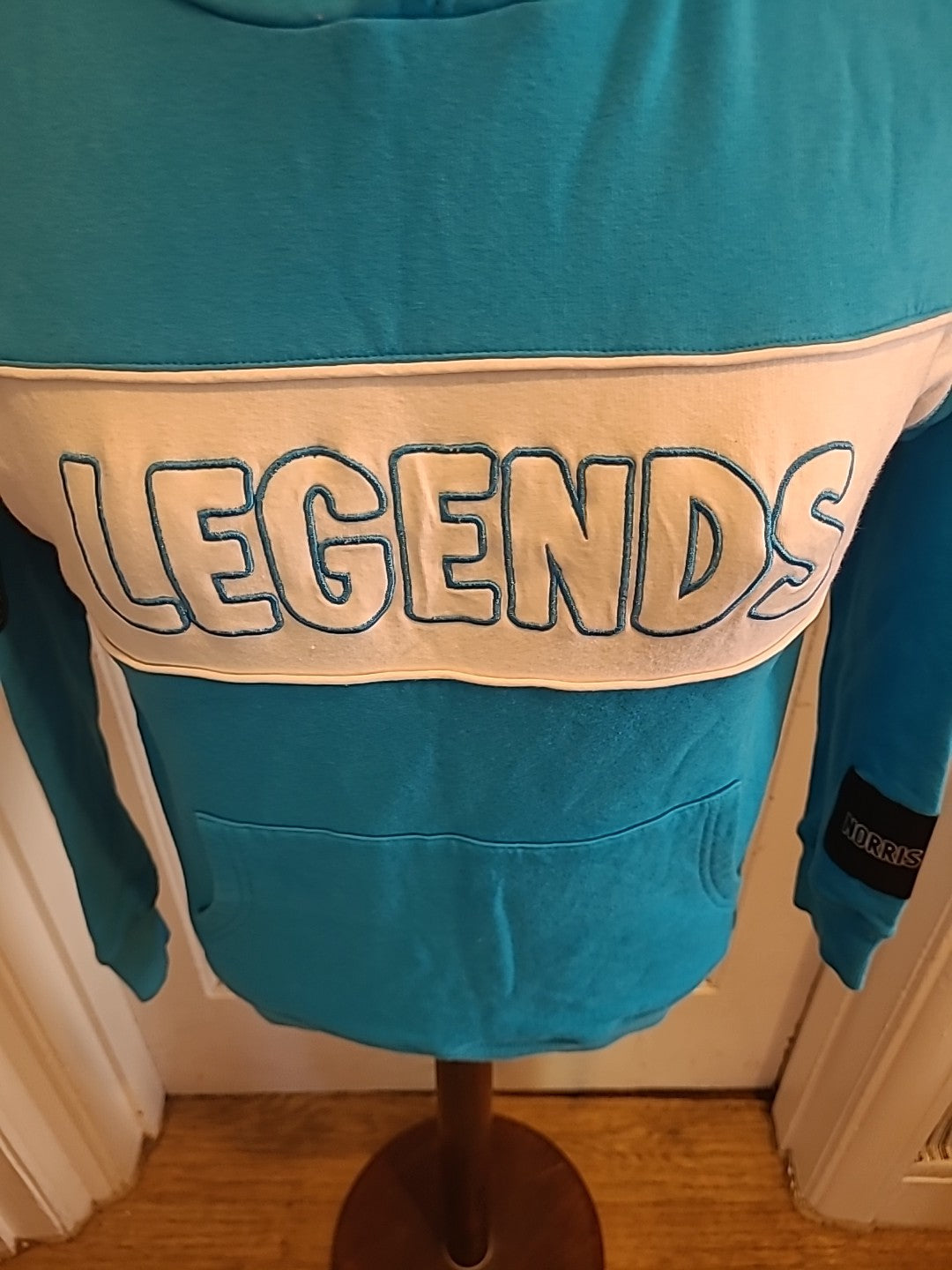 Ladies Norris Nutz Size 12 Teal Hoodie
