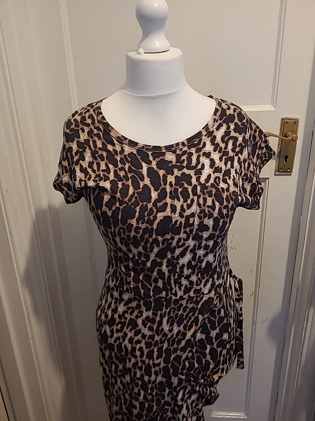 Ladies Next Size 8 Animal Print Style Sleeveless Dress