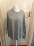 Mens Tu Size 2XL Pale Grey Fleck Lightweight Pullover Jumper