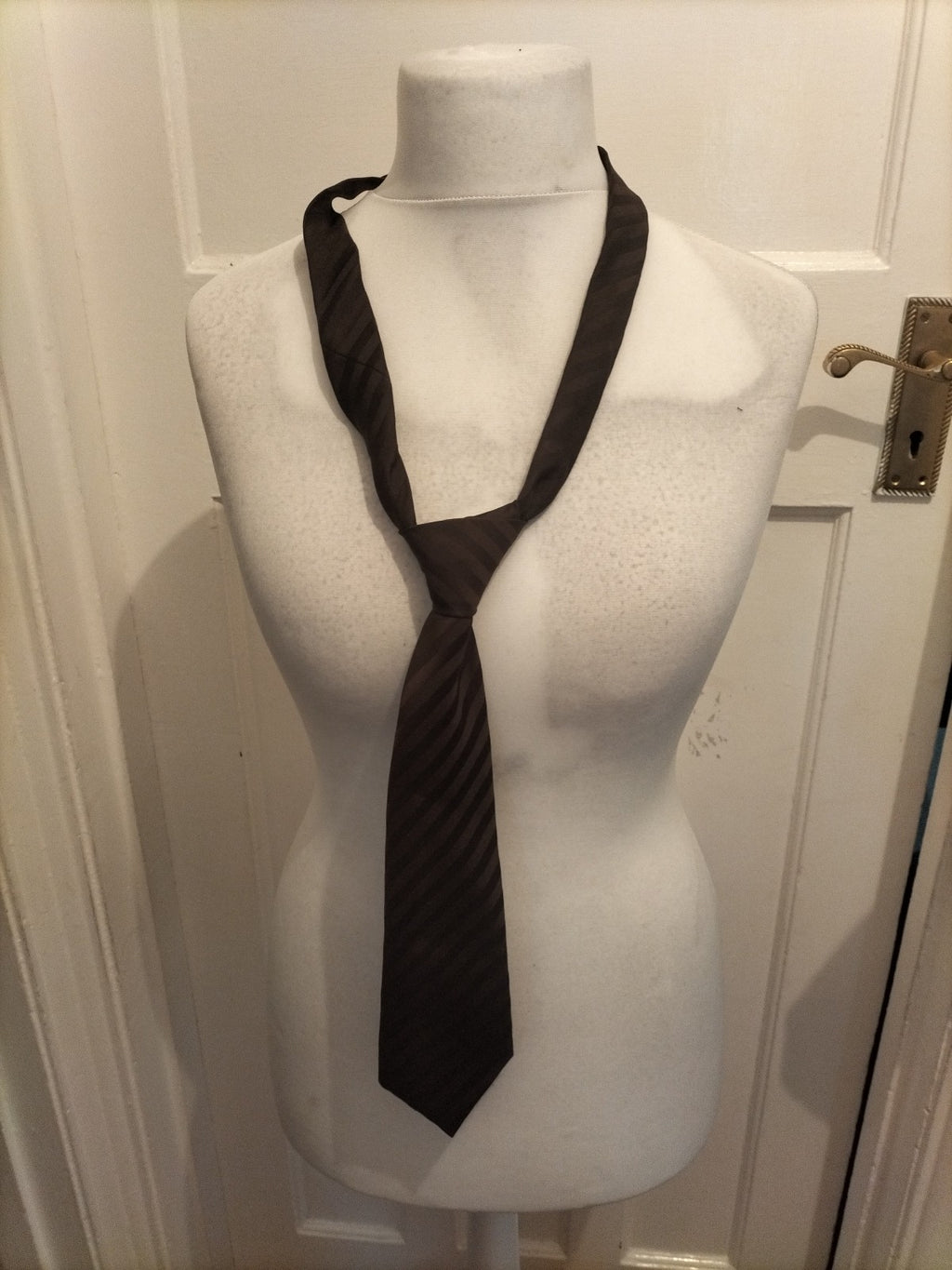 Mens Littlewoods Brown Striped Tie