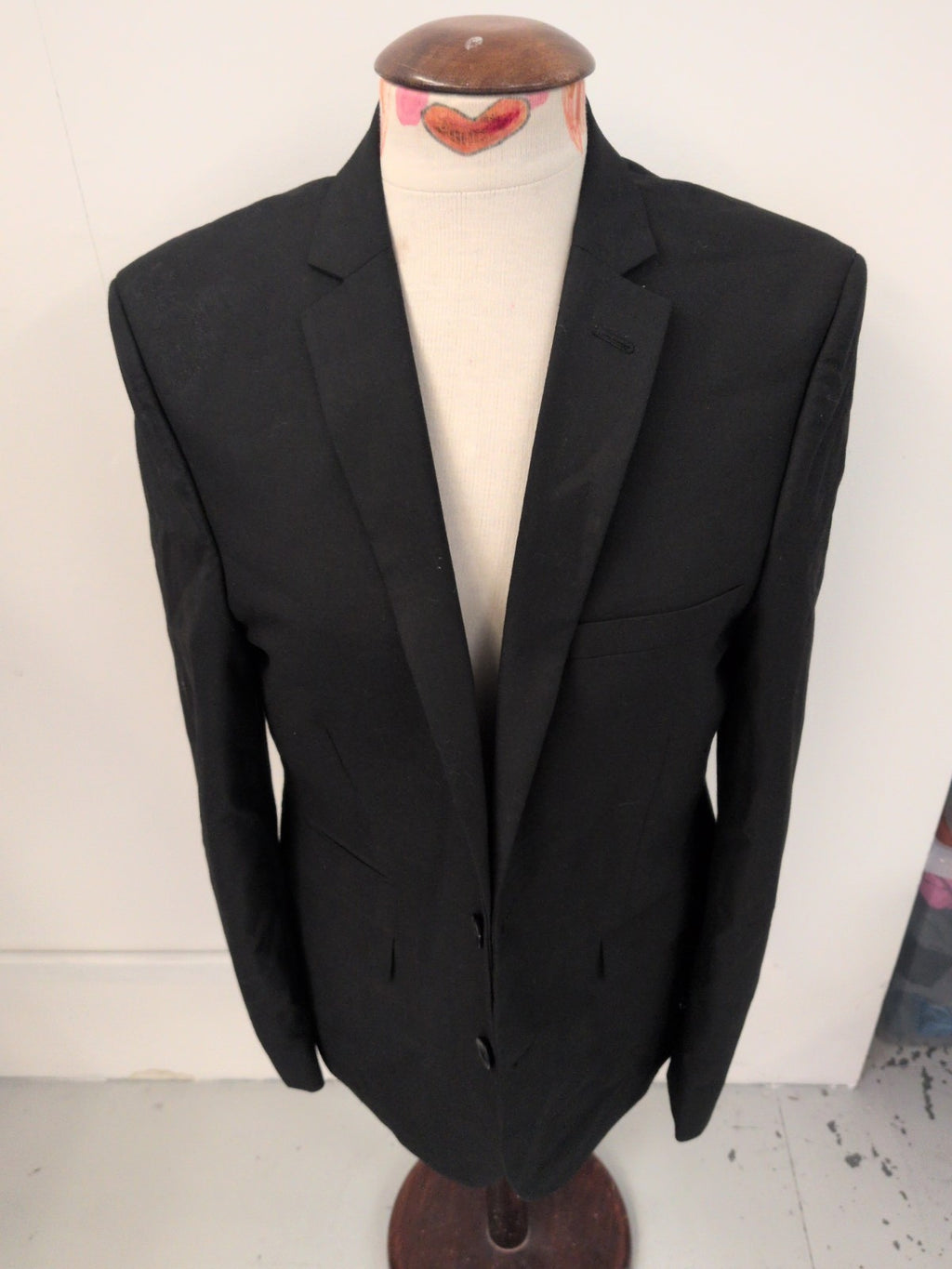 Limited Edition 40 Long Black Super Slim Fit Suit Jacket