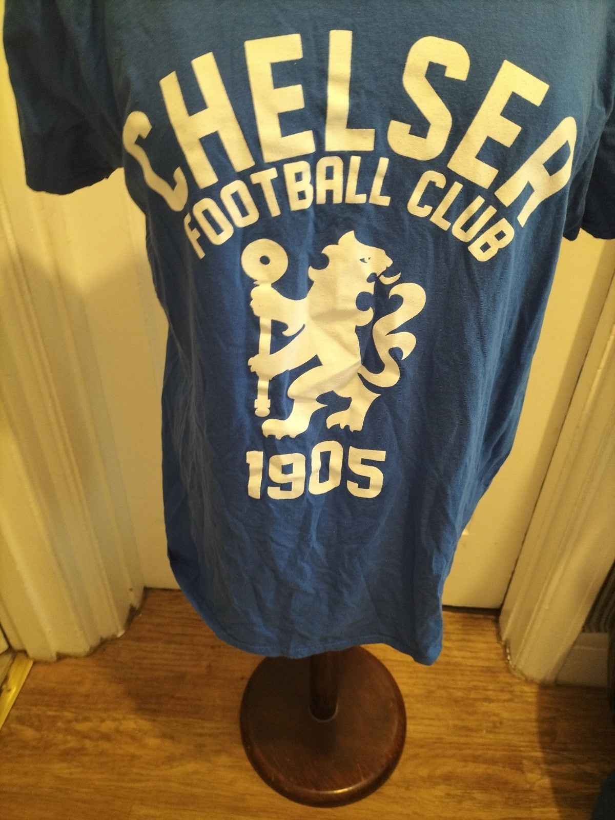 Mens Unbranded Size Large Blue Football Tshirt
