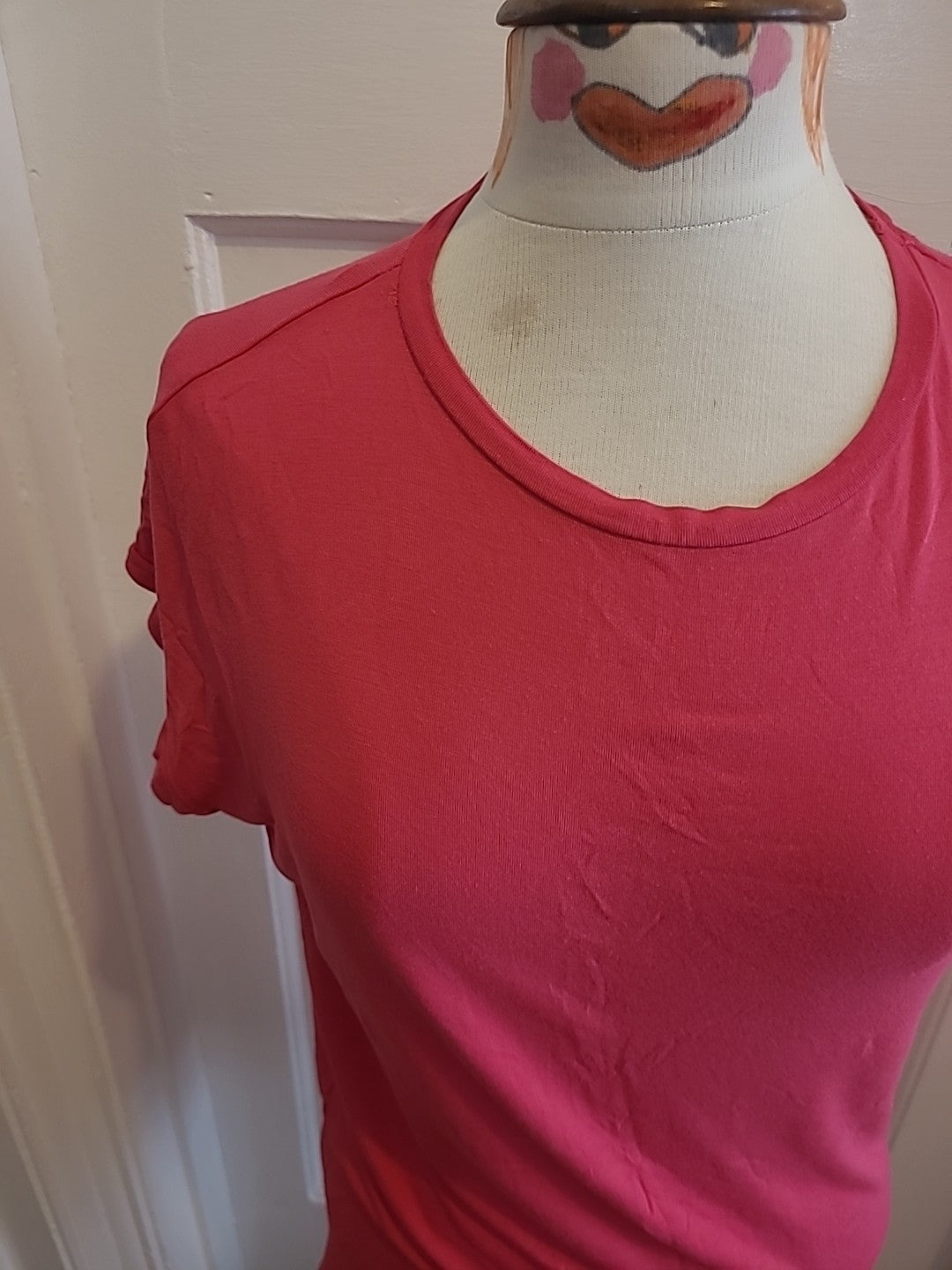 Ladies Tu Size 8 Pink Relaxed Longline Fit Tshirt