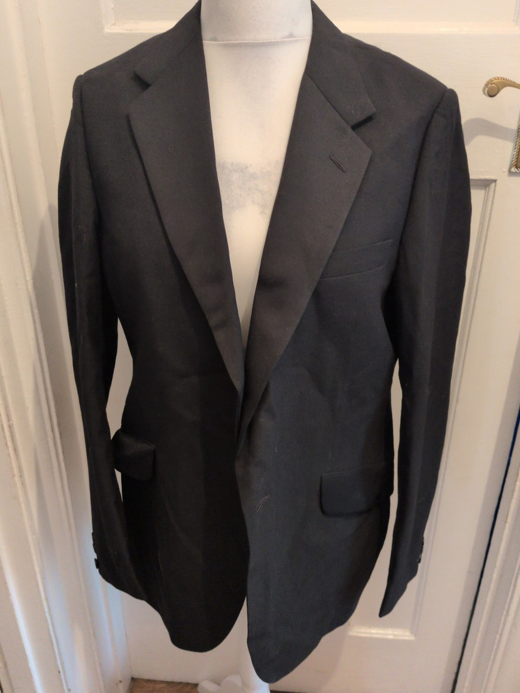 Moss Bro Tailored Fit Black Suit Jacket Large