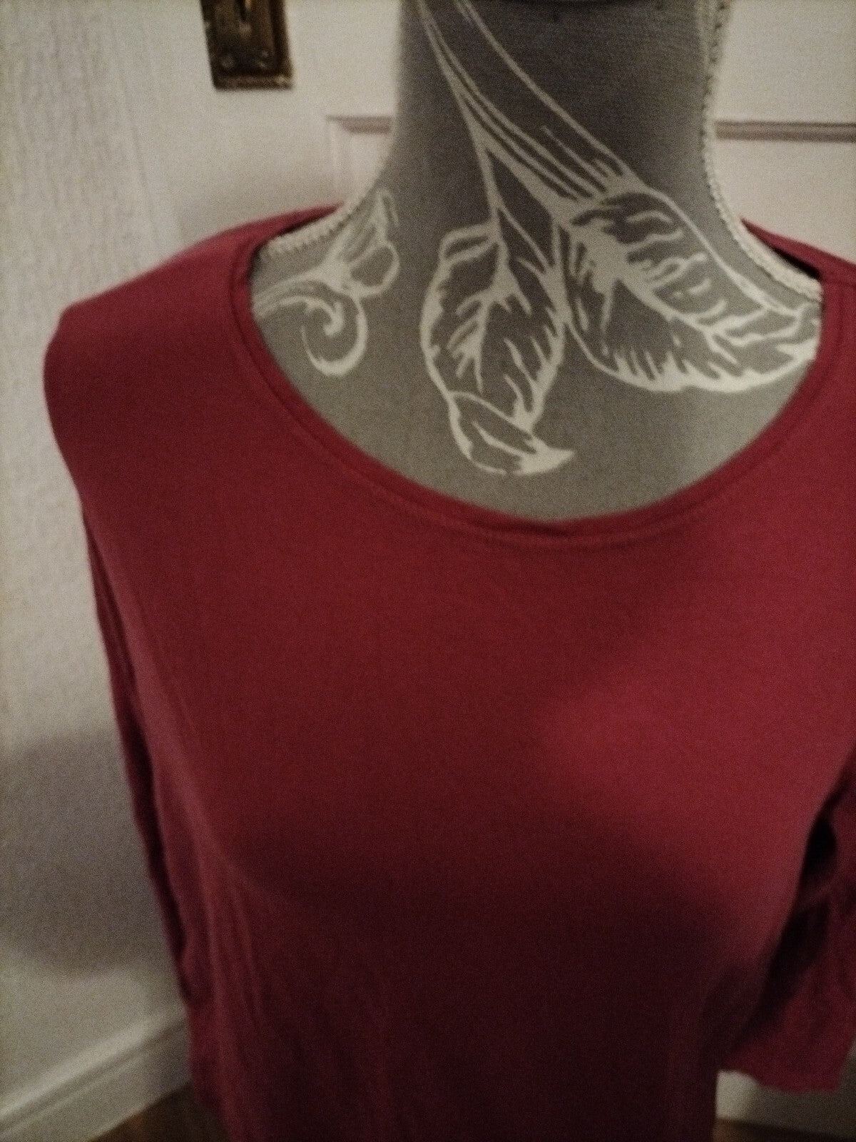 Ladies Primark XL Crew Neck Pink Long Sleeve Top