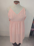 Boohoo 12 Pink Lined Knee Length Dress Sleeveless