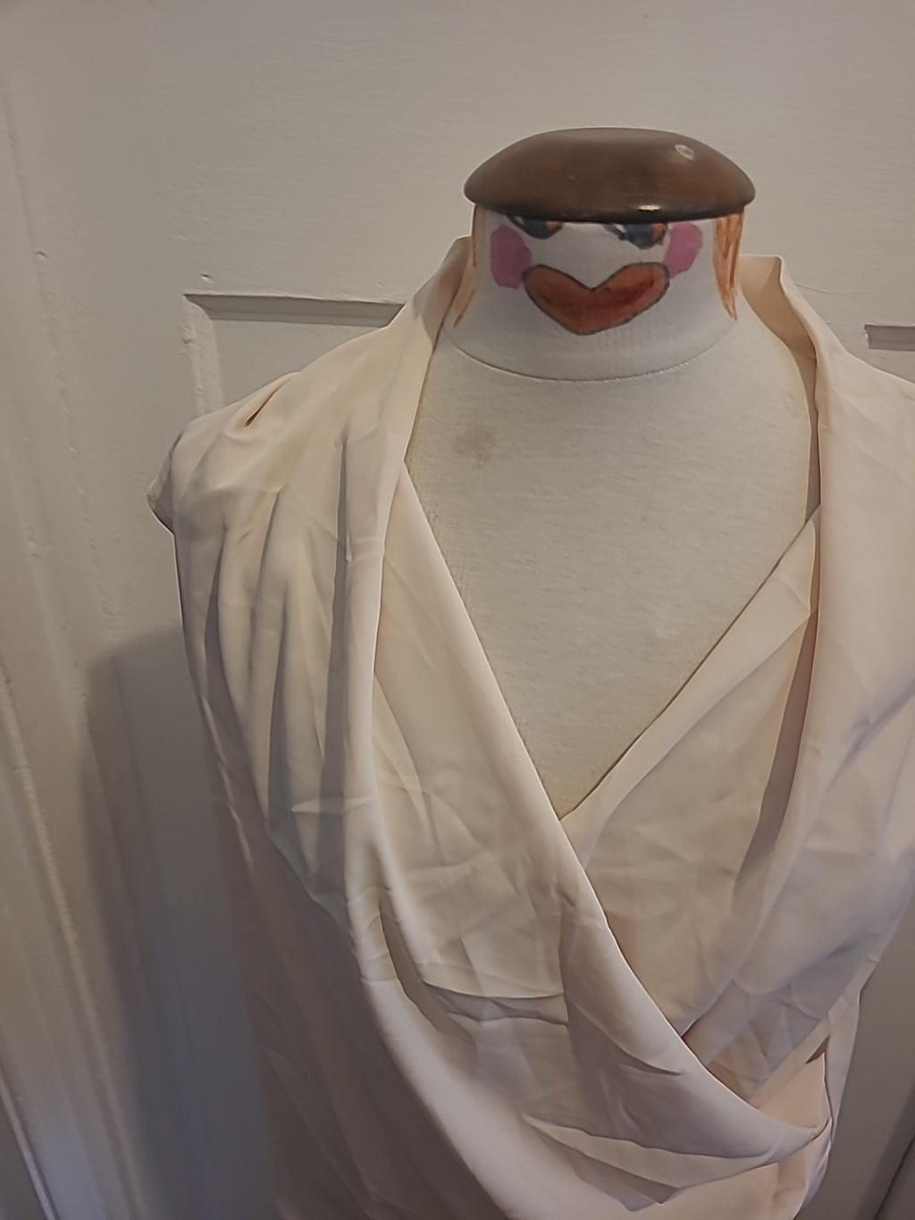 Ladies Shein Medium Beige Sleeveless Blouse