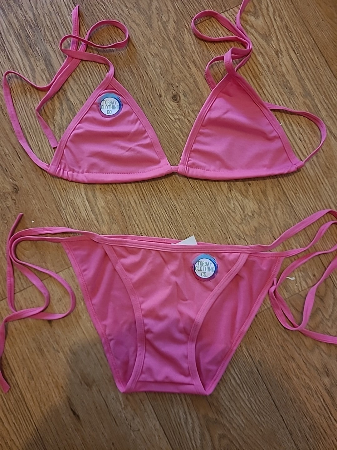 Brand New TorbayClothingCo Size Medium Pink Bikini Set