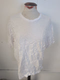 Mens H&M Size Medium Loose Fit White Short Sleeve T-shirt
