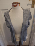 Ladies Per Una Size 20 Grey Self Tie Cardigan