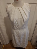 Ladies Heine Size 12-14 Cream Lined Sleeveless Dress