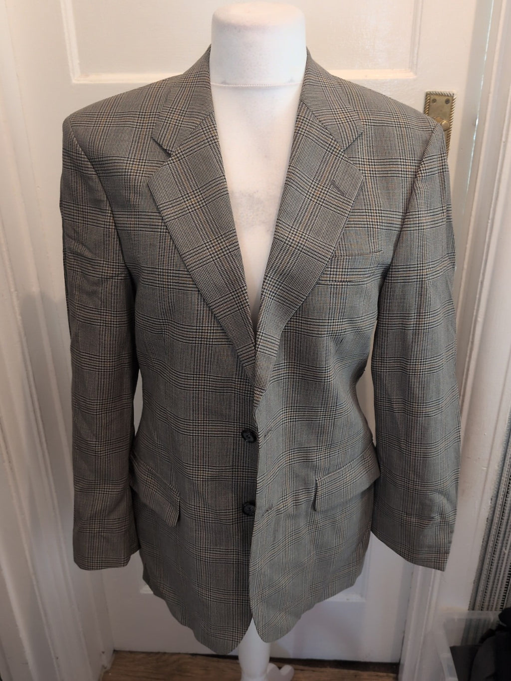 Mens St Michael Size 38M Olive Suit Jacket