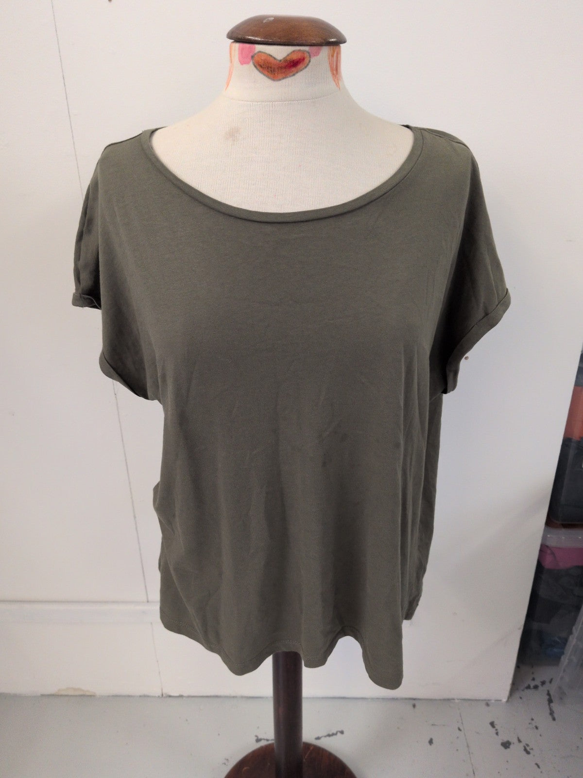 Dorothy Perkins 20 Khaki Short Sleeve T-shirt