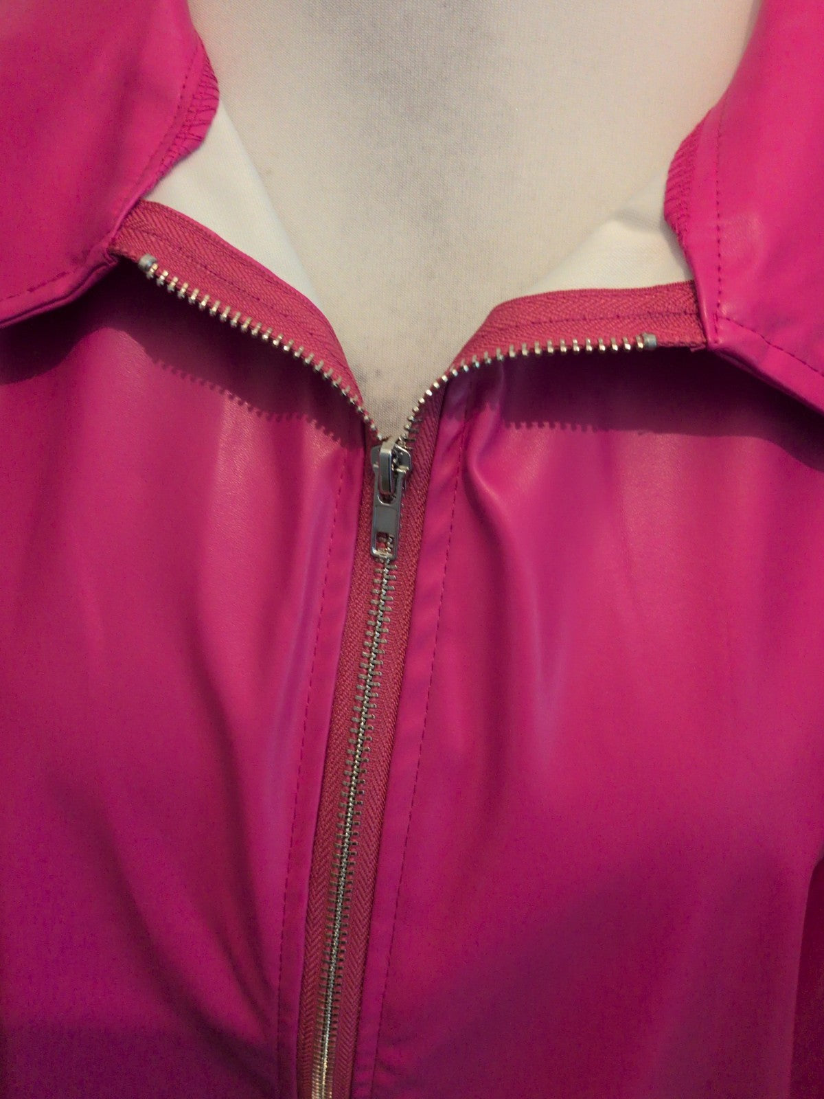 Large Hot Pink Full Zip Jacket