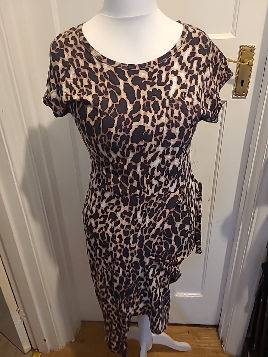 Ladies Next Size 8 Animal Print Style Sleeveless Dress