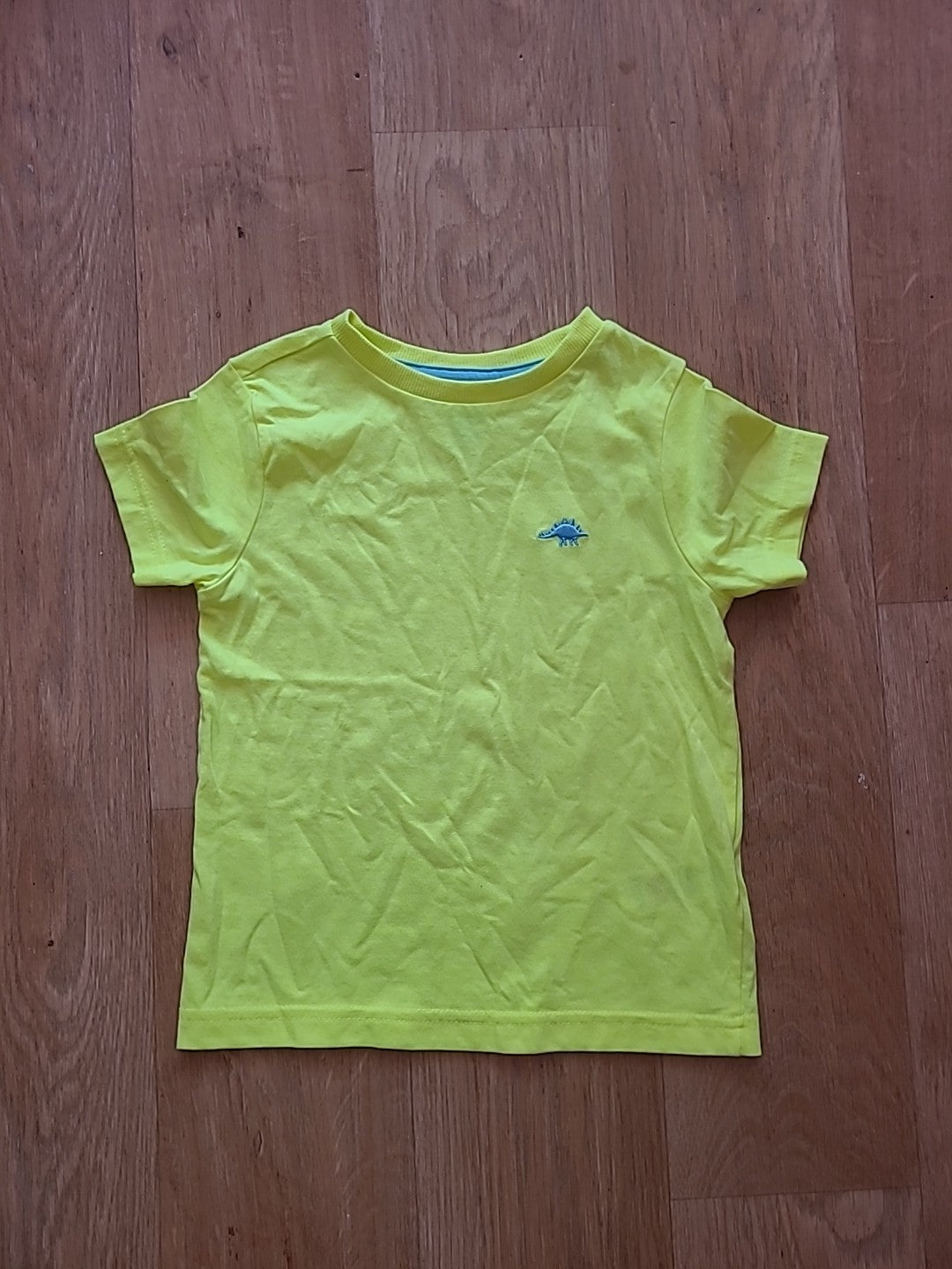 Boys F+F 4-5 Years Neon Yellow Short Sleeved Tshirt