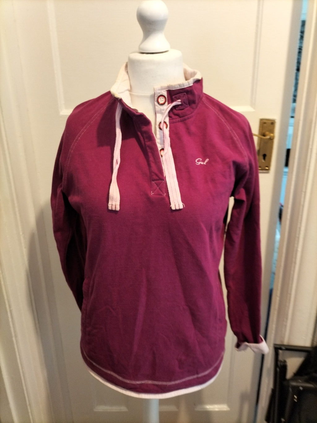 Ladies Gul Surf Size 12 Purple Long Sleeved Blouse