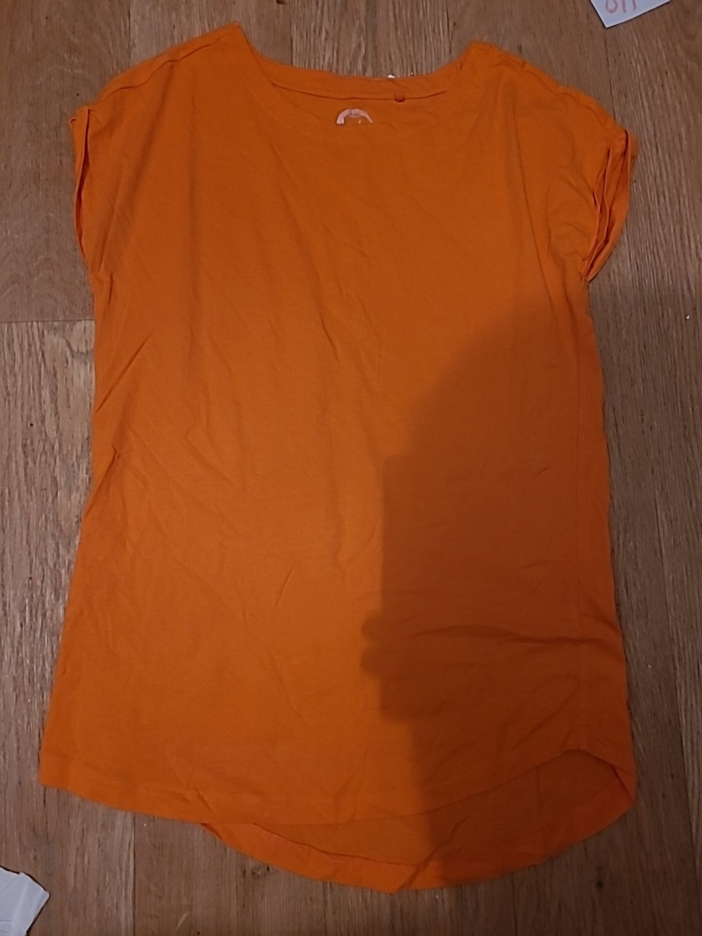 Ladies Next Size 6 Bright Orange Cap Sleeve Tshirt