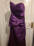 Ladies Size 8 Purple Bridemaid Dress