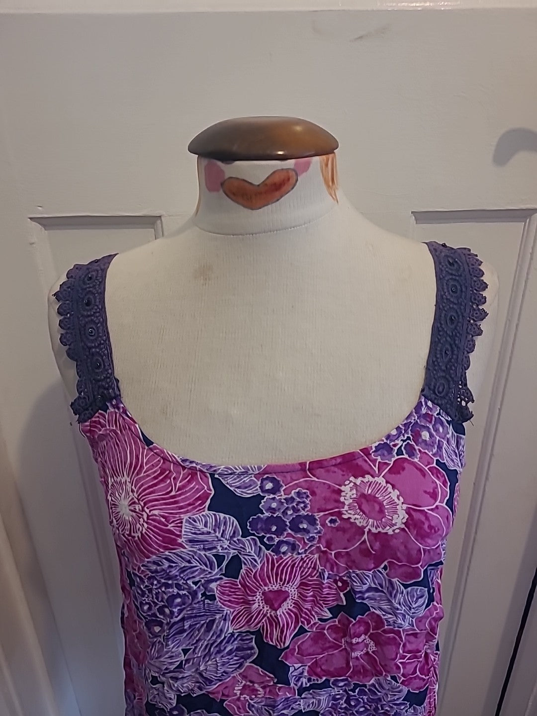 Ladies M&Co Size 12 Purple Toned Sleeveless Cami