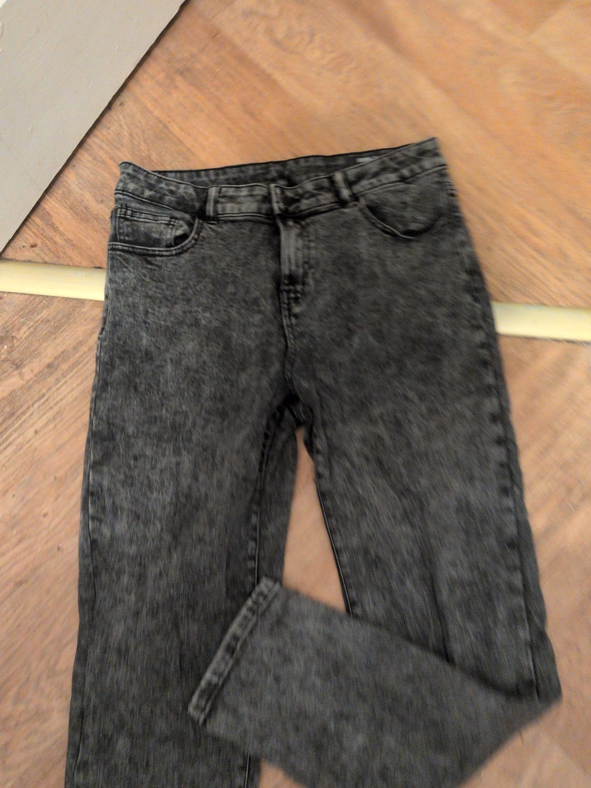 Ladies Denim By TU Size 12 Grey Girlfriend Jeans