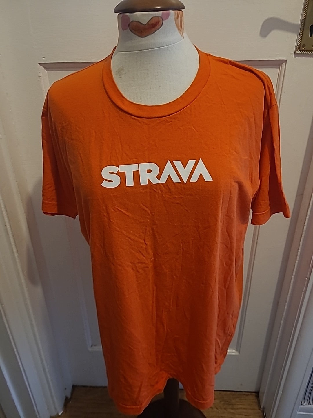 Mens American Apparel Size Large Orange Short Sleeved Tee