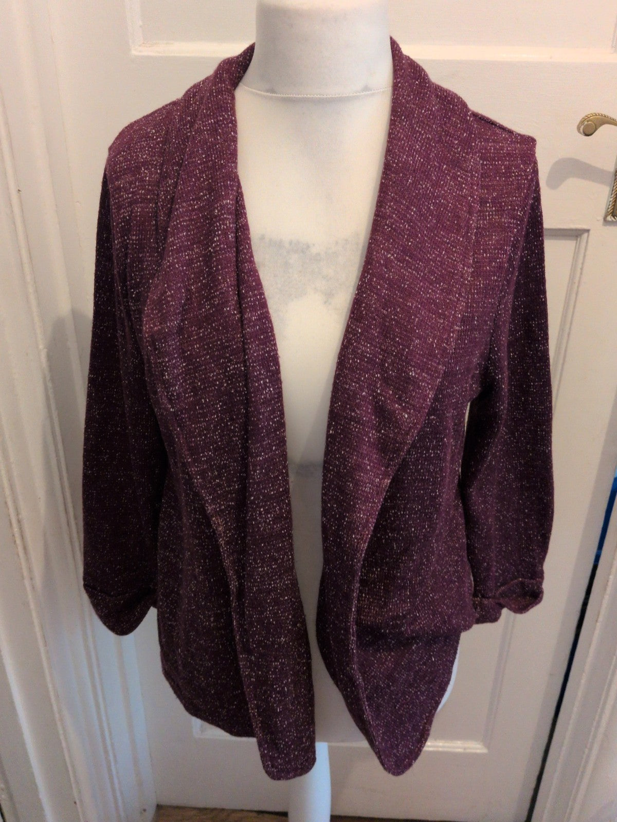 S21 Originals 18 Purple Flecked Cardigan