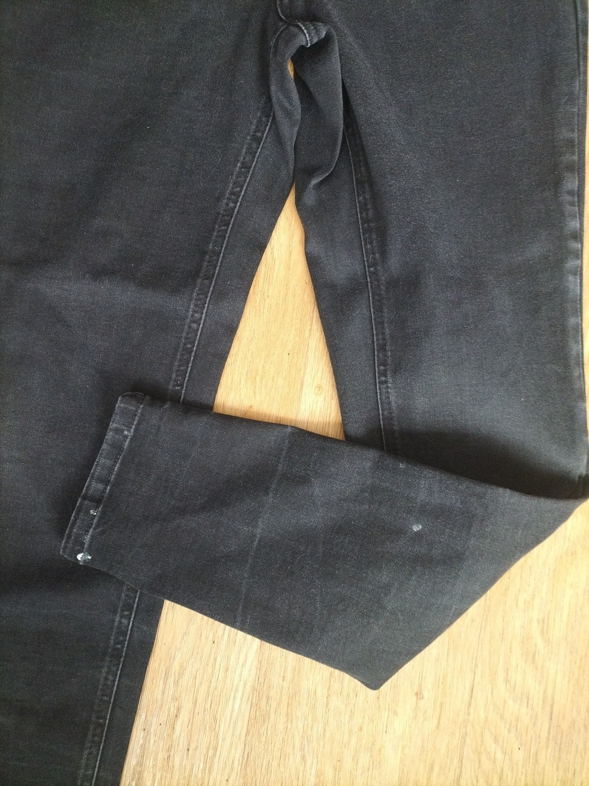 Ladies Tu Size 16R Black High Waist Skinny Jeans Mark On Bottom Of Leg