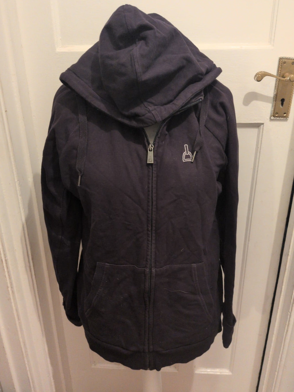 Ladies Brodelle Large Navy Full Zip Hoodie