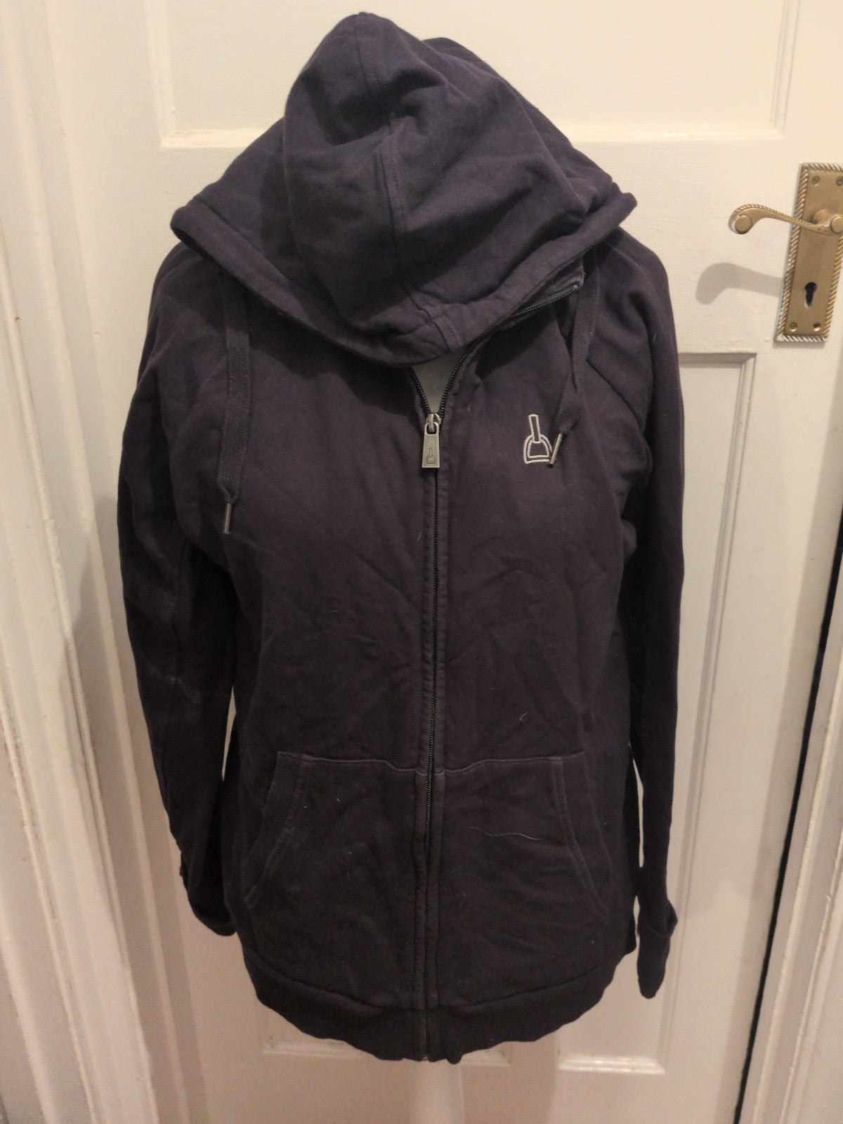 Ladies Brodelle Large Navy Full Zip Hoodie