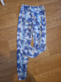 Ladies Athletic Works Size Small Purple Dye Leggings