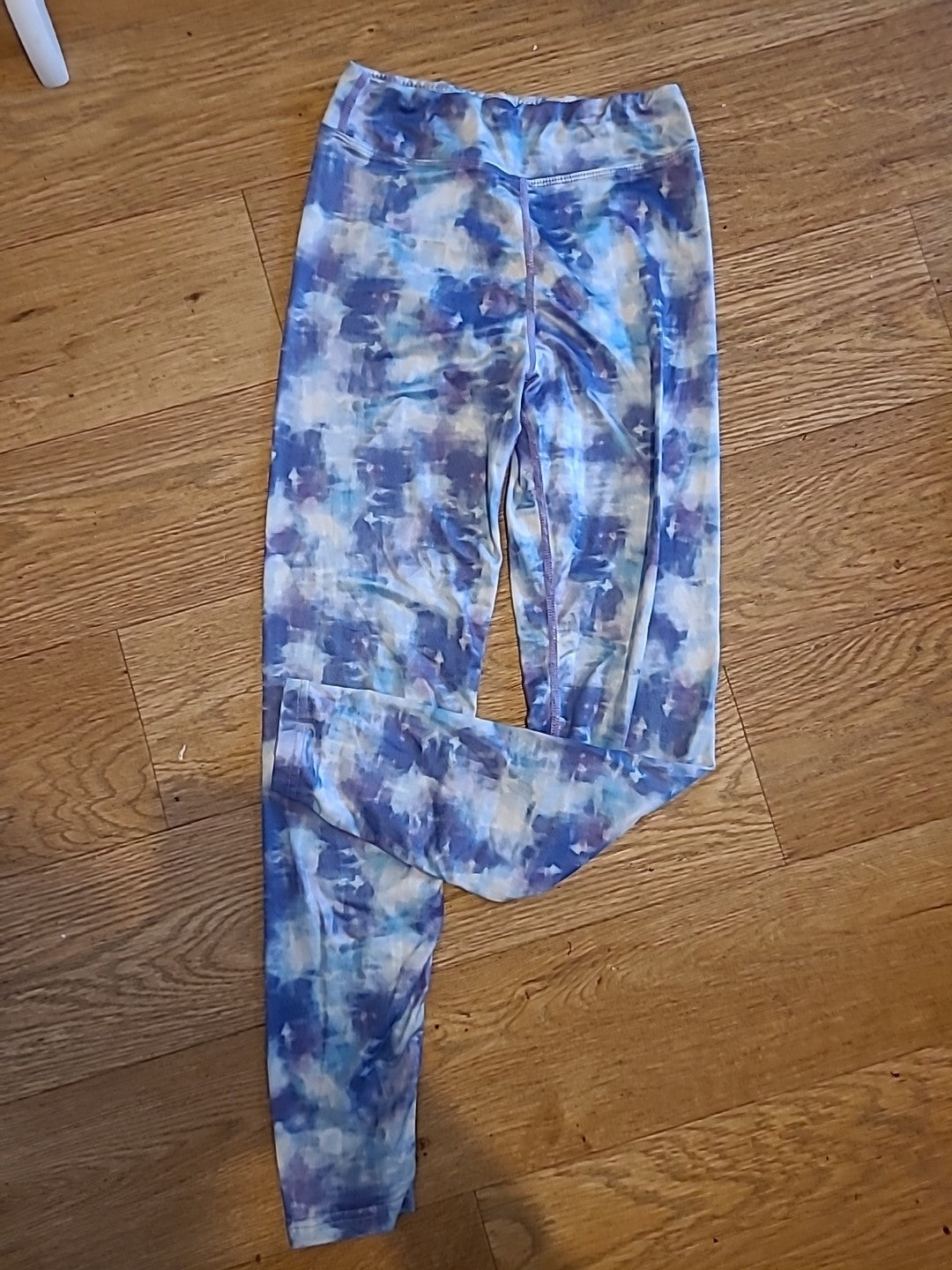 Ladies Athletic Works Size Small Purple Dye Leggings