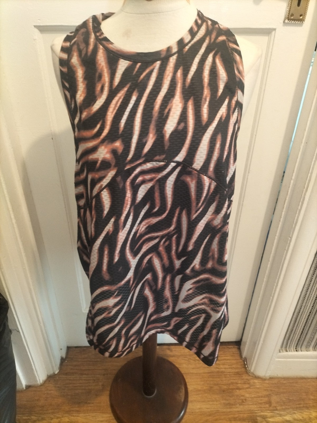 Ladies Next Size XL Black Purple Sleeveless Activewear Top