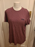 Mens Superdry Size XL Purple Fleck Short Sleeved Tshirt