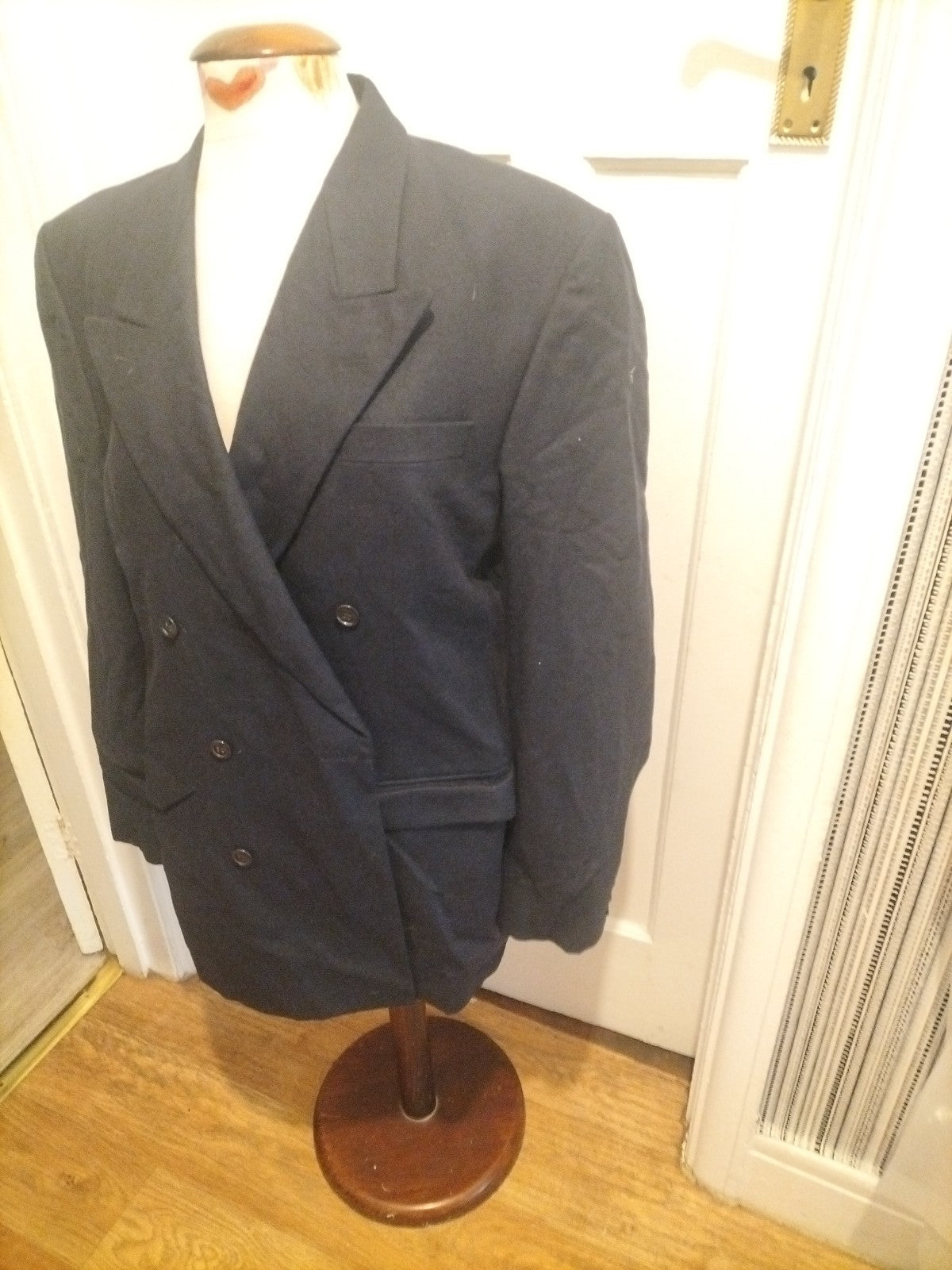 Mens Next Size 42L Navy Lined Padded Blazer