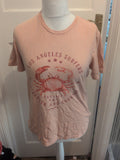 Tex Medium Salmon Pink Short Sleeve T-shirt