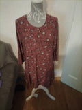 Ladies Emeliax Size Medium Ruby 3/4 Sleeved Dress