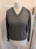 Chantry 36" Grey V Neck Long Sleeve Jumper