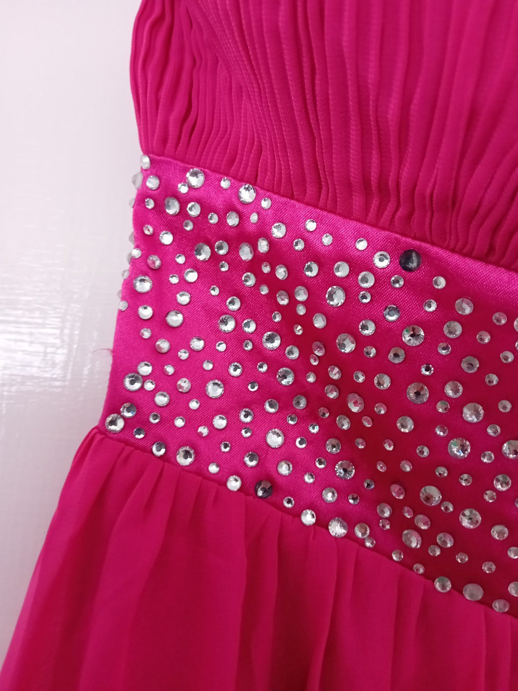 Ladies Era Boutique Cerise Pink Evening Dress Size Small Free Delivery