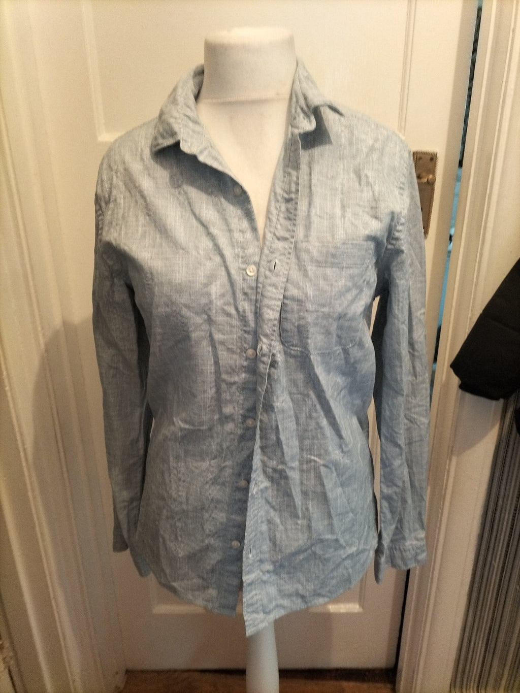 Mens Red Herring Size M Grey Fleck Long Sleeved Shirt